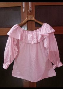 Pink Ruffle Top
