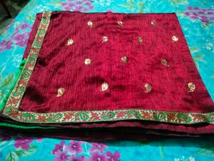 Chanderi Saree With Blouse And Petticoat..