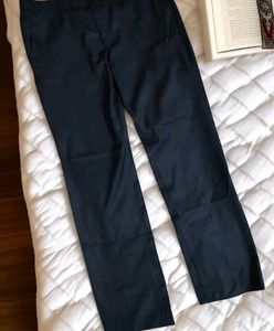 Men Textured Slim Fit Semi Formal Trouser Pant