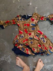 Cute Navy Print Dress (149) each