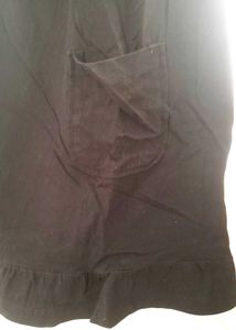 Black Beach Coverup/ Skirt/Dress