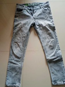 Stylish Grey Denim Jeans