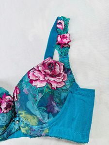 Floral Applique Bra