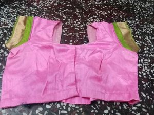 Mint Green &amp; Peach Blouse