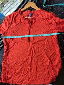 Rust brown Formal top