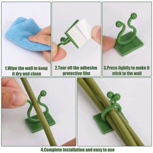 Plant Climbing Wall Clips Self-Adhesive Money Plant Support Clips Vine Plant Climbing Fixing Clip