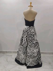 Elegant Black &amp; White Ball Gown
