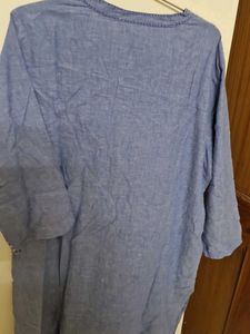 Blue Cotton Kurta