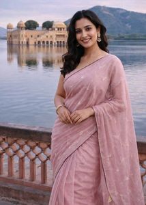 Elegant Pink  Saree
