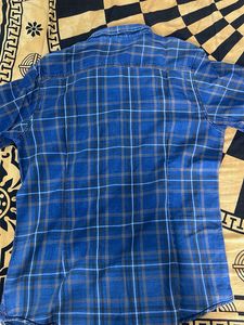 Blue Checked Casual Shirt