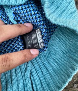 Flame Graphic Knit Sweater