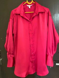 H&amp;M Pink Button-Down Shirt - Size S