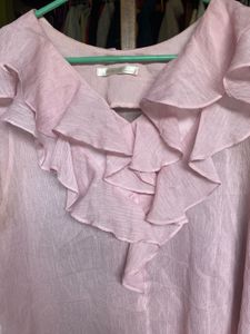 Pink Ruffle Top