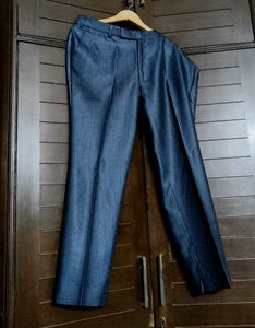 Partywear Men Shiny Stylish Blue Suit Set