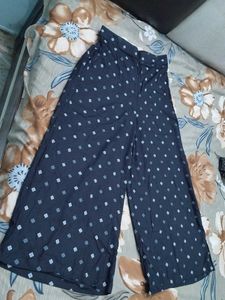 Wide Leg Patterned Pants