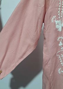 Embroidered Pink Top