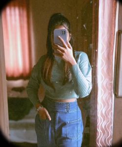 Green Knit Pullover Sweater