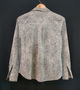 Polyester black animal printed Top(Women)