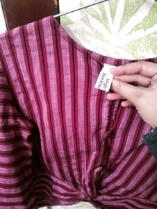 🎀Striped Knot-Front Top🎀