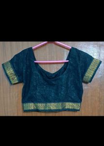 Black Blouse With Golden Border