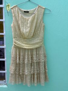 Lace Overlay Dress