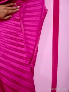 Hot Pink One-Shoulder Dress