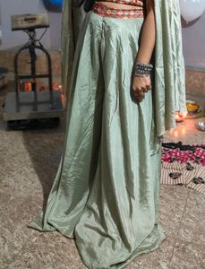 Crop Top Plazzo Lehenga