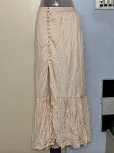 Whitish Maxi Skirt Pure Cotton Only Need Iron