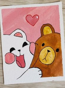 cute bears painting