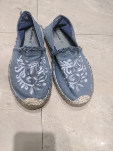 Almost New Denim Fabric Shoes