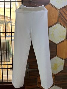 White High Rise Trouser