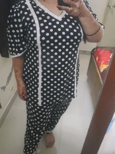 Black Coordset With Whitee LACEE