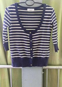 Striped Knit Cardigan