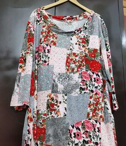 Multi Floral Printed Top For Girl Or Woman 58 Bust
