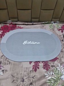 Grey Bath Mat Waterproof