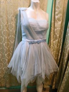 Elegant One-Shoulder Tulle Dress
