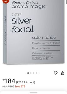 Aroma Magic - 7 Step Silver Facialial Kit Dry Skin