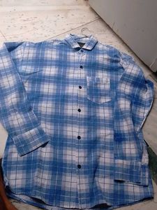 Blue &amp; White Checkered Shirt