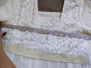 Elegant White Anarkali Suit