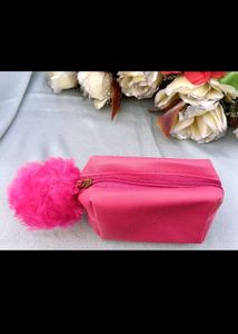 Pink Small Pomp Pouch