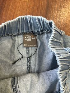 Girls Solid denim skort