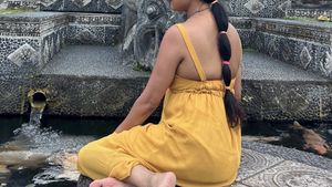 Mustard Unique Belted Dress