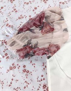 ♡ Korean Floral Sleeve Corset Women Top &amp; Tunics ♡