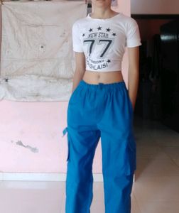 White Crop T Shirts