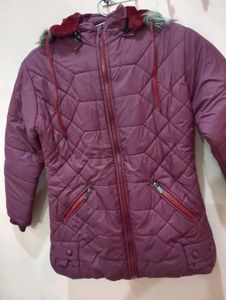 Stylish Purple Puffer Jacket for women