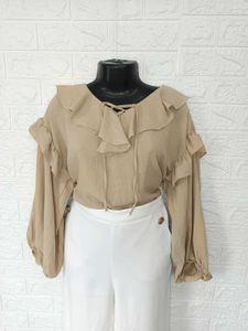 Korean  Ruffled  Top