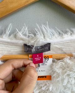 Authentic VINCE CAMUTO Brand Fur Cozy Sweatshirt