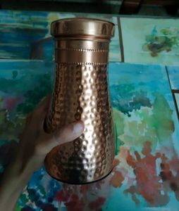 Copper Hammered Bottle