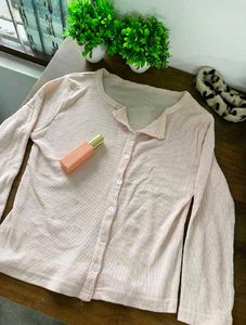 Pink Button-Down cardigan