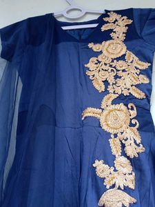 Elegant Blue Ethnic Gown
